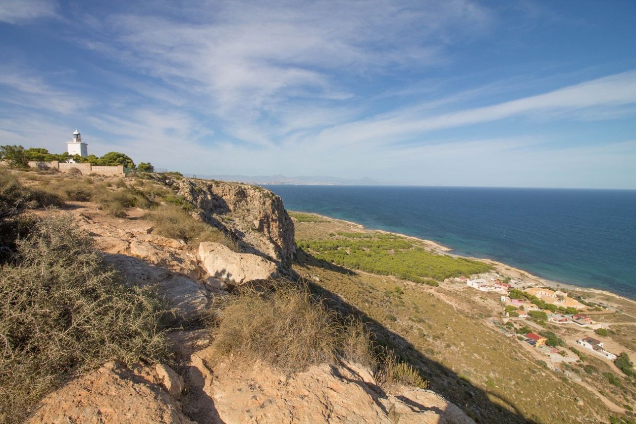 Skywalk over the Cape of Santa Pola and the Lighthouse