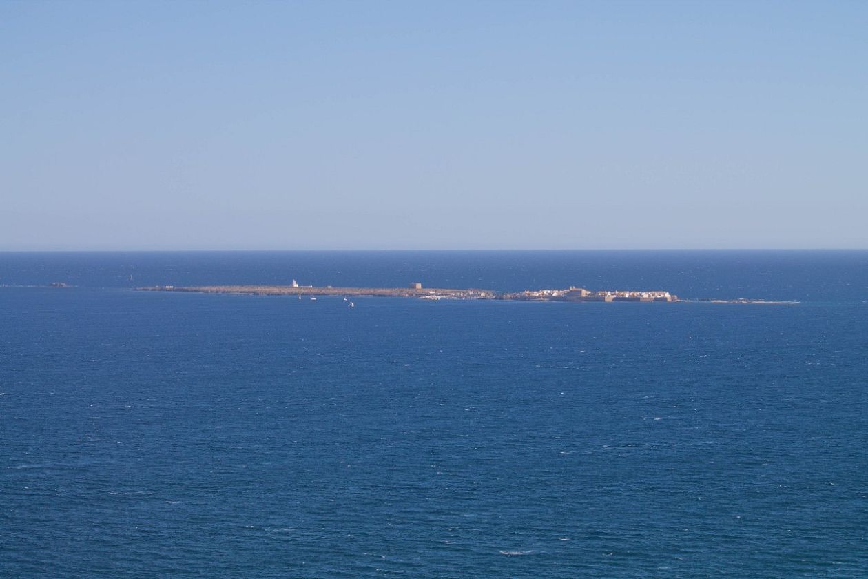 Skywalk over the Cape of Santa Pola and the Lighthouse