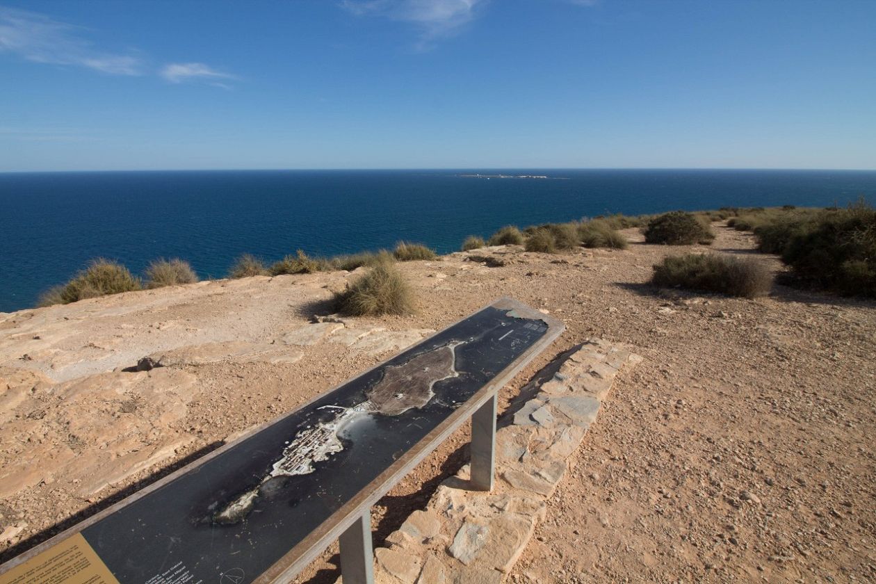 Skywalk over the Cape of Santa Pola and the Lighthouse